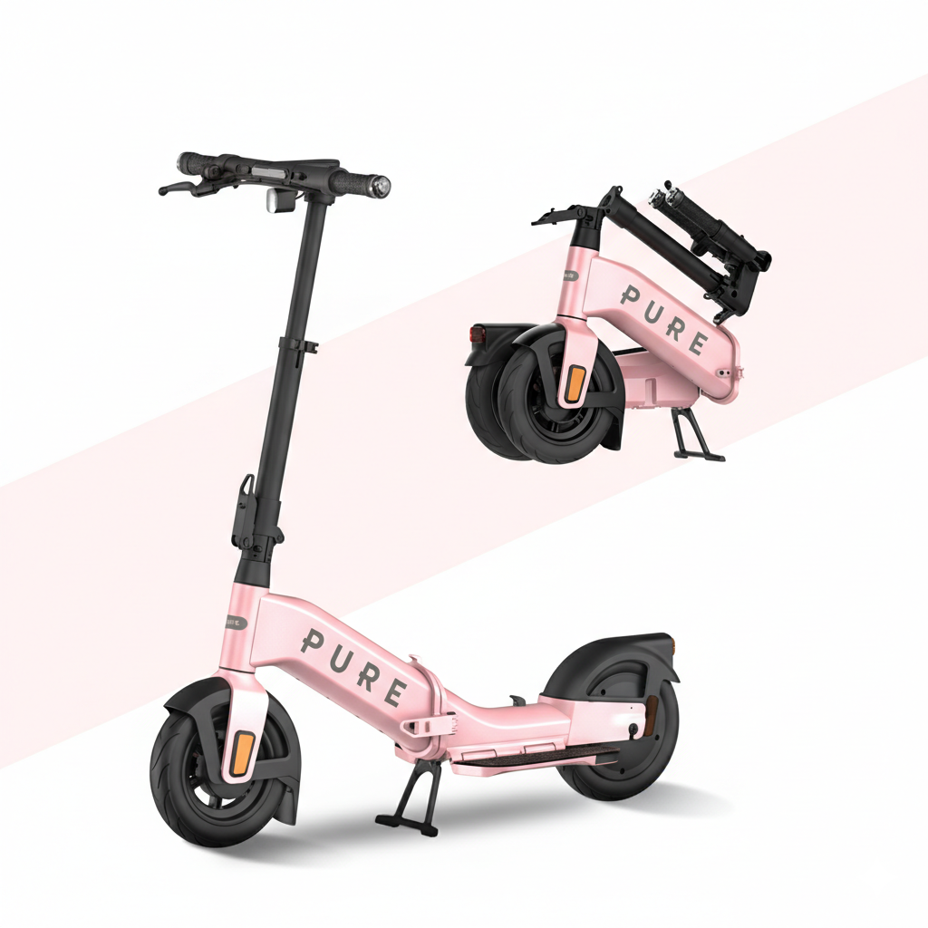 公道走行可能】Pure Flex 電動キックボード｜免許不要・折りたたみ式